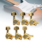 Maxbell 6x Electric Guitar String Tuning Pegs 1:18 for Folk Classic Guitar Accessory Gold Right
