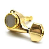 Maxbell 6x Electric Guitar String Tuning Pegs 1:18 for Folk Classic Guitar Accessory Gold Left Right
