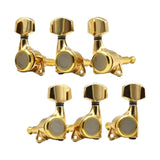 Maxbell 6x Electric Guitar String Tuning Pegs 1:18 for Folk Classic Guitar Accessory Gold Left Right