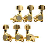 Maxbell 6x Electric Guitar String Tuning Pegs 1:18 for Folk Classic Guitar Accessory Gold Left Right