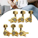 Maxbell 6x Electric Guitar String Tuning Pegs 1:18 for Folk Classic Guitar Accessory Gold Left Right