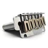 Maxbell Guitar Tremolo Bridge Spare Part Six String with Saddles Block for Repairing chrome