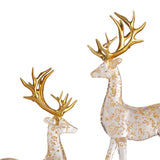 Maxbell 2Pcs Deer Statues Crafts Desktop Ornaments for Anniversaries Halloween Party