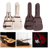 Maxbell Electric Gig Bag Guitar Dust Cover Bag for Travel 40-41inch Acoustic Guitars Coffee