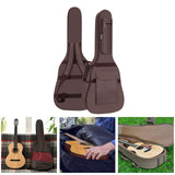 Maxbell Electric Gig Bag Guitar Dust Cover Bag for Travel 40-41inch Acoustic Guitars Coffee