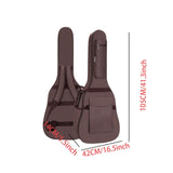 Maxbell Electric Gig Bag Guitar Dust Cover Bag for Travel 40-41inch Acoustic Guitars Coffee