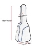 Maxbell Electric Gig Bag and Pockets Guitar Case for Acoustic Guitars Travel Concert Orange