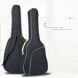 Maxbell Electric Gig Bag and Pockets Guitar Case for Acoustic Guitars Travel Concert Green