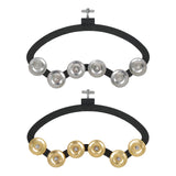 Maxbell Drum Set Tambourine with Mounting Eye Bolt Mountable Tambourine for Drum Set Stainless Steel