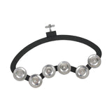 Maxbell Drum Set Tambourine with Mounting Eye Bolt Mountable Tambourine for Drum Set Stainless Steel