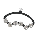 Maxbell Drum Set Tambourine with Mounting Eye Bolt Mountable Tambourine for Drum Set Stainless Steel