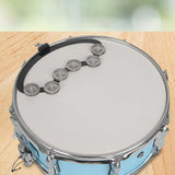 Maxbell Drum Set Tambourine with Mounting Eye Bolt Mountable Tambourine for Drum Set Stainless Steel
