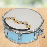 Maxbell Drum Set Tambourine with Mounting Eye Bolt Mountable Tambourine for Drum Set Brass