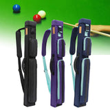 Maxbell Pool Cue Lightweight Storage Bag 1/2 Jointed Cue Cases Protective Pouch Black