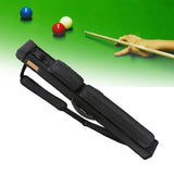 Maxbell Pool Cue Lightweight Storage Bag 1/2 Jointed Cue Cases Protective Pouch Black