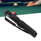 Maxbell Pool Cue Lightweight Storage Bag 1/2 Jointed Cue Cases Protective Pouch Black