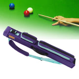 Maxbell Pool Cue Lightweight Storage Bag 1/2 Jointed Cue Cases Protective Pouch Purple