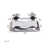 Maxbell Bass Drum Holder Clamp Repair Part Drumtom Mount Bracket for Percussion Drum WC80A 135x74.5x48mm