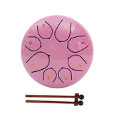 Maxbell Steel Drum Percussion Instrument 6 inch 8notes for Family Adults Yoga Rose
