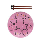 Maxbell Steel Drum Percussion Instrument 6 inch 8notes for Family Adults Yoga Rose
