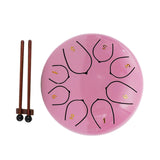 Maxbell Steel Drum Percussion Instrument 6 inch 8notes for Family Adults Yoga Rose