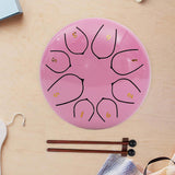 Maxbell Steel Drum Percussion Instrument 6 inch 8notes for Family Adults Yoga Rose