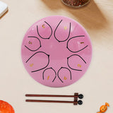Maxbell Steel Drum Percussion Instrument 6 inch 8notes for Family Adults Yoga Rose