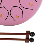 Maxbell Steel Drum Percussion Instrument 6 inch 8notes for Family Adults Yoga Rose
