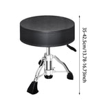 Maxbell Hydraulic Drum Stool Height Adjustable Thick Drum Throne Round Seat Drummers