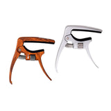 Maxbell Guitar Capo Easy to Use Professional for Six String Electric Guitar Acoustic Argent
