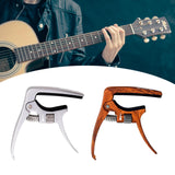 Maxbell Guitar Capo Easy to Use Professional for Six String Electric Guitar Acoustic Argent