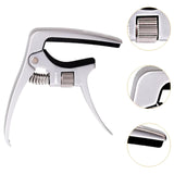 Maxbell Guitar Capo Easy to Use Professional for Six String Electric Guitar Acoustic Argent