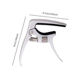 Maxbell Guitar Capo Easy to Use Professional for Six String Electric Guitar Acoustic Argent