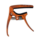 Maxbell Guitar Capo Easy to Use Professional for Six String Electric Guitar Acoustic Wood Color