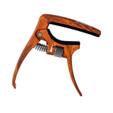 Maxbell Guitar Capo Easy to Use Professional for Six String Electric Guitar Acoustic Wood Color