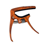 Maxbell Guitar Capo Easy to Use Professional for Six String Electric Guitar Acoustic Wood Color