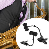 Maxbell Instrument Microphone Clip without Microphone 19cm Microphone Gooseneck Clip clip for Saxophone