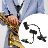 Maxbell Instrument Microphone Clip without Microphone 19cm Microphone Gooseneck Clip clip for Saxophone