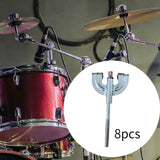 Maxbell 8x Bass Drum Claws Wear Resistant Hardware Percussion Instrument Accessories M6