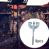 Maxbell 8x Bass Drum Claws Wear Resistant Hardware Percussion Instrument Accessories M6