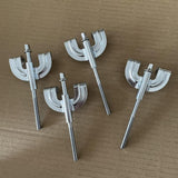 Maxbell 8x Bass Drum Claws Wear Resistant Hardware Percussion Instrument Accessories M6