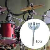 Maxbell 8x Bass Drum Claws Wear Resistant Hardware Percussion Instrument Accessories M5