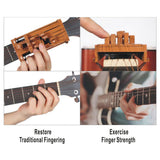 Maxbell Guitar Aid Chord Accessories Guitar Chord Changer for Home Anywhere Beginner Wooden red