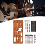 Maxbell Guitar Aid Chord Accessories Guitar Chord Changer for Home Anywhere Beginner Wooden red