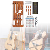 Maxbell Guitar Aid Chord Accessories Guitar Chord Changer for Home Anywhere Beginner Wooden red