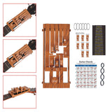 Maxbell Guitar Aid Chord Accessories Guitar Chord Changer for Home Anywhere Beginner Wooden red