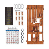 Maxbell Guitar Aid Chord Accessories Guitar Chord Changer for Home Anywhere Beginner Wooden red