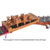 Maxbell Guitar Aid Chord Accessories Guitar Chord Changer for Home Anywhere Beginner Wooden red