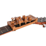 Maxbell Guitar Aid Chord Accessories Guitar Chord Changer for Home Anywhere Beginner Wooden red