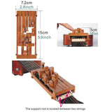 Maxbell Guitar Aid Chord Accessories Guitar Chord Changer for Home Anywhere Beginner Wooden red